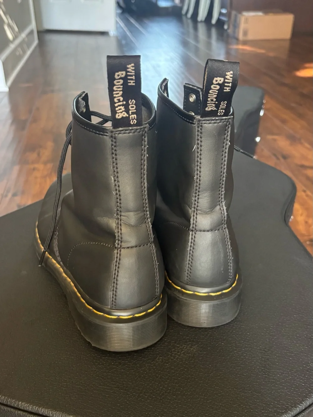 Dr. Martens 1460 Genix Nappa Reclaimed Leather Lace Up Boots